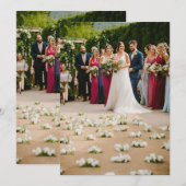Hochzeitskarten Einladung (Vorne/Hinten)