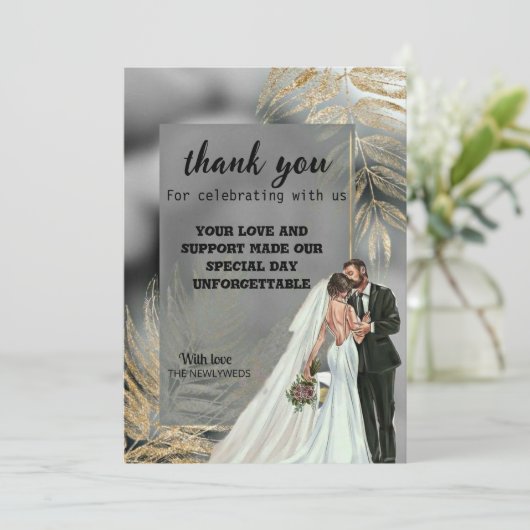 Hochzeitskarten Einladung (Stehend Vorderseite)