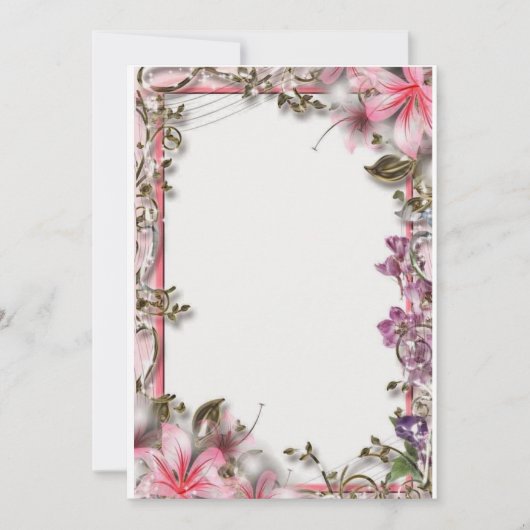 Hochzeitskarten Einladung (Vorderseite)