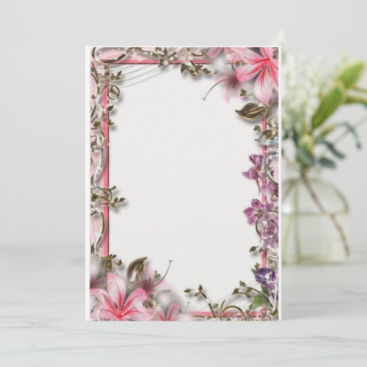 Hochzeitskarten Einladung (Stehend Vorderseite)