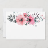 Hochzeitskarten Einladung (Rückseite)