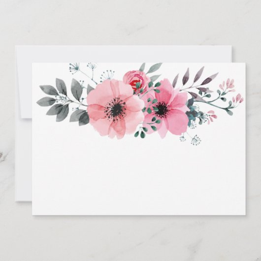 Hochzeitskarten Einladung (Rückseite)