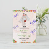 Hochzeitskarten Einladung (Stehend Vorderseite)