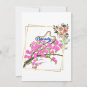Hochzeitskarten Einladung (Rückseite)