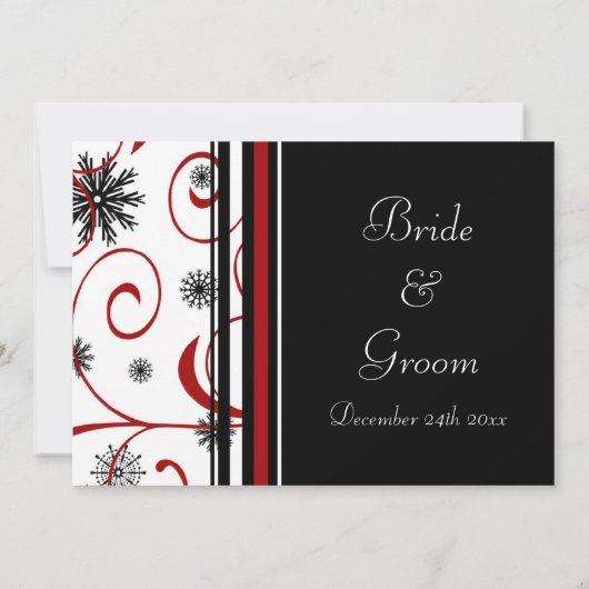 Hochzeitskarten Einladung (Rückseite)