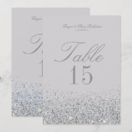 Hochzeitskarten für atemberaubende Sliver Glitzer Einladung