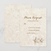 Hochzeitskarten für Beach RSVP Karte (Vorne/Hinten)
