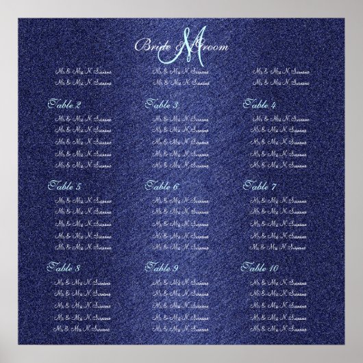 Hochzeitskarten für Blaue Seen Poster (Vorne)