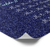 Hochzeitskarten für Blaue Seen Poster (Ecke)