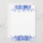 Hochzeitskarten für Blauporzellan (Rückseite)