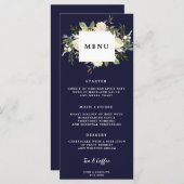 Hochzeitskarten für Boheme Menükarte (Vorne/Hinten)