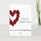 Hochzeitskarten für Braut und Bräutigam Karte (Rückseite)