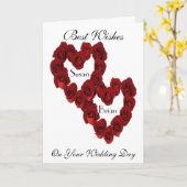 Hochzeitskarten für Braut und Bräutigam Karte (Gelbe Blume)