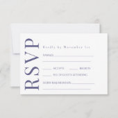 Hochzeitskarten für die blaugelbe Blüte RSVP Karte (Vorderseite)