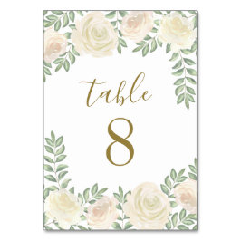 Hochzeitskarten für die Elfenbeinblütenpink-Tischn Tischnummer