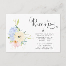 Hochzeitskarten für die Hochzeitsfeier im Wasserfa Begleitkarte