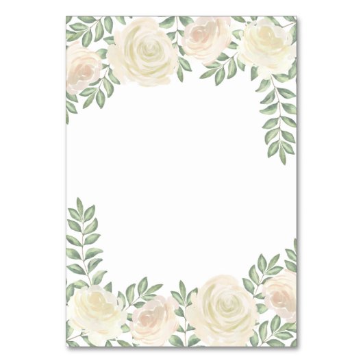 Hochzeitskarten für Elfenbein-Champagner Tischnummer (Rückseite)