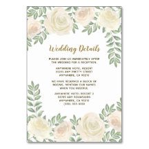 Hochzeitskarten für Elfenbein-Champagner