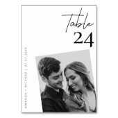 Hochzeitskarten für Foto-Hochzeiten-Tischnummer Tischnummer (Vorderseite)