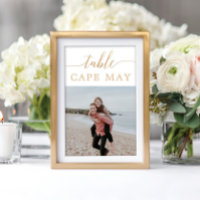 Hochzeitskarten für Foto-Tischnummer