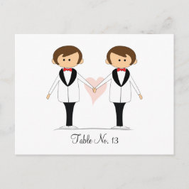 Hochzeitskarten für Groom und Groom Postkarte