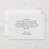 Hochzeitskarten für gute Nachrichten Mitteilungskarte (Vorderseite)