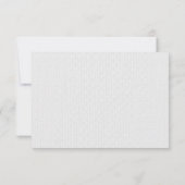 Hochzeitskarten für gute Nachrichten Mitteilungskarte (Rückseite)