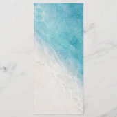 Hochzeitskarten für Hochzeiten im Sommer an der Kü Menükarte (Rückseite)