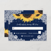 Hochzeitskarten für Hochzeitskarten mit blauem Bur RSVP Karte (Vorne/Hinten)