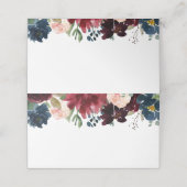 Hochzeitskarten für Hochzeitsnahrung der Marine un Platzkarte (Außenseite Aufgefaltet)