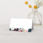 Hochzeitskarten für Hochzeitsnahrung der Marine un Platzkarte (Rückseite)