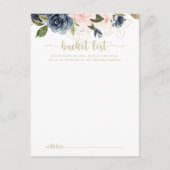 Hochzeitskarten für Hochzeitszeitszettel aus Navy Postkarte (Vorderseite)