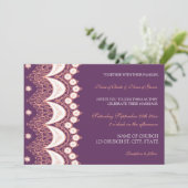 Hochzeitskarten für Korallenplatten Einladung (Stehend Vorderseite)