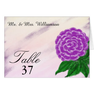 Hochzeitskarten für lila Blumenwasser