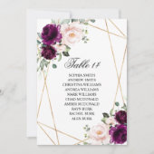 Hochzeitskarten für lila Rose und Blush Einladung (Vorderseite)