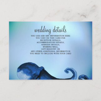 Hochzeitskarten für mystische Octopus Begleitkarte