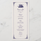 Hochzeitskarten für Schiffe der Marine und für Elf Menükarte (Vorderseite)