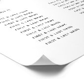 Hochzeitskarten für Silberschmetterlinge Poster (Ecke)