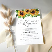 Hochzeitskarten für Sonnenblumen Begleitkarte