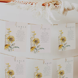 Hochzeitskarten für Sonnenblumen Einladung