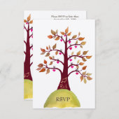 Hochzeitskarten für uAwg Herbst/Herbst RSVP Karte (Vorne/Hinten)