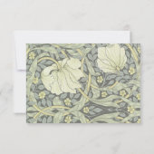 Hochzeitskarten für Vintage Blumenkarten RSVP Karte (Rückseite)