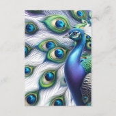 Hochzeitskarten für Wasserfarben Begleitkarte (Rückseite)