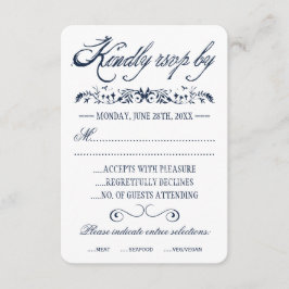 Hochzeitskarten für Wasserfarben RSVP Karte