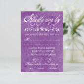 Hochzeitskarten für Wasserfarben RSVP Karte (Stehend Vorderseite)