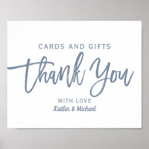 Hochzeitskarten & Geschenke 8x10 Typografie   Stau Poster