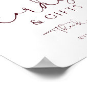 Hochzeitskarten & Geschenke Sonnenblumen Rose Burg Poster (Ecke)