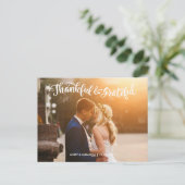 Hochzeitskarten Hochzeitskarte Fotokarte Danke Kar Postkarte (Stehend Vorderseite)