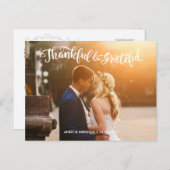 Hochzeitskarten Hochzeitskarte Fotokarte Danke Kar Postkarte (Vorne/Hinten)