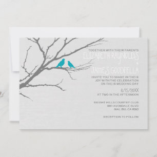 Hochzeitskarten mit Baumzweigen Einladung